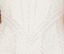 Beaded Bridal Short Dress with Cap Sleeves
