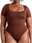 Square Neck Thong Bodysuit