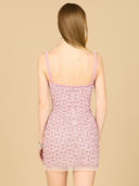 Lara 29177 - Beaded Mini Dress-Dress-Lara-Lara