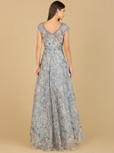 Lara 29196 - Lace Embellished A-Line Dress-Lara-Lara