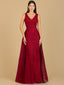 Lara 29197 - Lace Embroidered Overskirt Dress-Dresses-Lara-2-Dark Red-Lara