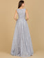 Lara 29197 - Lace Embroidered Overskirt Dress-Dresses-Lara-Lara