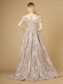 Lara 29234 - Off Shoulder Mermaid Lace Gown-Dress-Lara-Lara