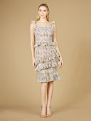 Lara 29272 - Print Midi Length Dress-Dresses-Lara-Lara