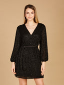 Lara 29287 - Long Sleeve Cocktail Wrap Dress
