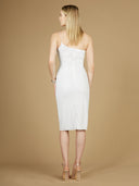 Lara 29289 - One Shoulder Midi Cocktail Dress-Dresses-Lara-Lara
