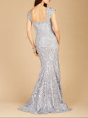 Lara 29295 - Fitted Lace Mermaid Gown