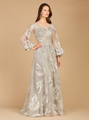 Lara 29297 - Balloon Sleeves Ball Gown