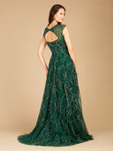 Lara 29299 - V-Neck Beaded Ball Gown