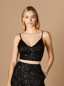 Lara 29305- Spaghetti Strap Beaded Top