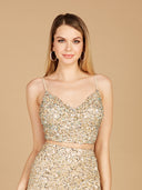 Lara 29305- Spaghetti Strap Beaded Top