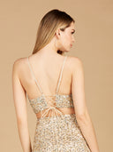 Lara 29305- Spaghetti Strap Beaded Top
