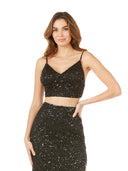 Lara 29305- Spaghetti Strap Beaded Top