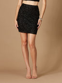 Lara 29308 - Beaded Short Skirt