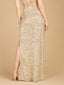 Lara 29311 - Long Side-Slit Beaded Skirt