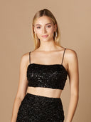 Lara 29312 - Spaghetti Strap Beaded Top