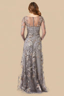 Lara 29327 - Long Sleeve Modest Lace Gown