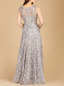 Lara 29353 - High Neck, Long Sleeve Ball Gown