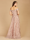 Lara 29354 - Off Shoulder A-line Gown