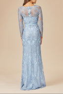 Lara 29466 - Long Sleeve Lace Mermaid Gown