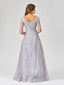 Lara 29479 - Long Sleeve Lace Ballgown