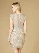 Lara 29571 - Embellished Short Dress-Dress-Lara-Lara