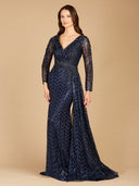 Lara 29620 - Lace Skirt Overlay Dress