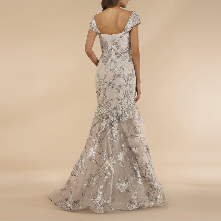 Lara 29642 - Cap Sleeve Mermaid Gown – Lara New York