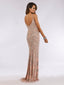 Lara 29744 - Spaghetti Strap Beaded Dress