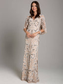 Lara 29838 - Angel Wing Beaded Gown