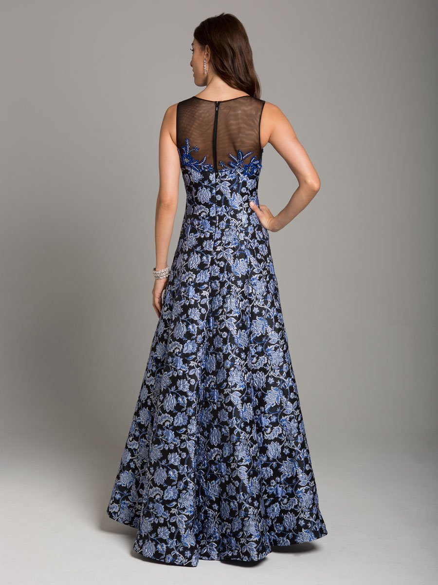 Lara 29867 - Floral Brocade Ball Gown