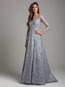 Lara 29923 Lace High Neck Dress