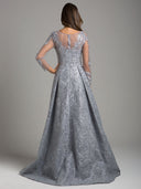 Lara 29923 Lace High Neck Dress
