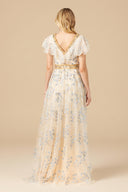 Lara 29966 - Lace, V-Neck Dress