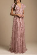 Lara 29966 - Lace, V-Neck Dress