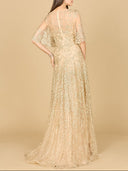 Lara 33277 - Cape Sleeve Mother's Gown-Dress-Lara-Lara