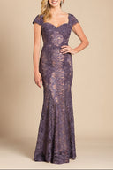 Lara 33491 - Fitted Lace Mermaid Gown