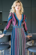Lara 33541 - Multi Colored Sequin Long Dress