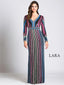 Lara 33541 - Multi Colored Sequin Long Dress