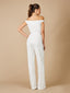 Lara Gabby Beaded Off-the-Shoulder Bridal Jumpsuit