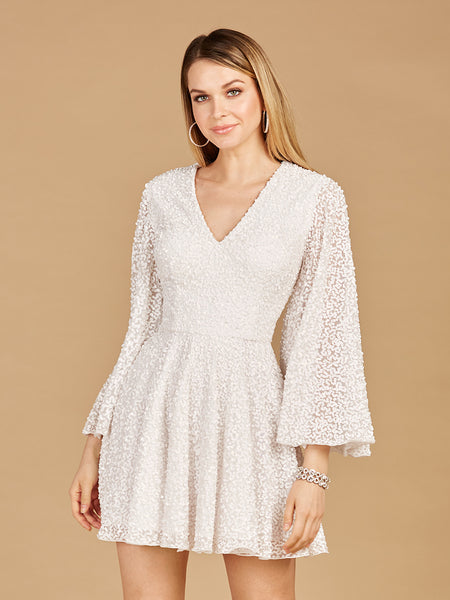 bell sleeve cocktail dress Lara 51121 Size:43,5 THE BEST 10 Bridal 24.8 inches or 59 Reem Acra