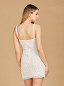 Lara High Neck Beaded Strappy Short Dress