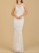 Lara 51136 - High-Neck Sleeveless Wedding Gown-Dress-Lara-0-Nude/Ivory-Lara