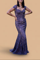Lara 33491 - Fitted Lace Mermaid Gown