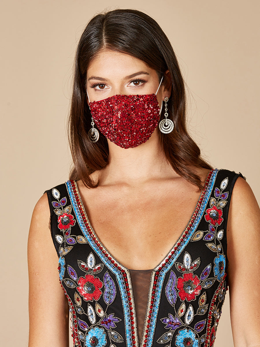 Lara Beaded Face Mask